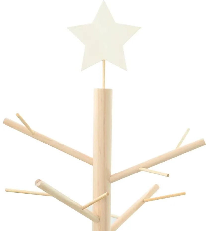 Fából készült Karácsonyfa Természetes 75 cm Tömör fenyőfa