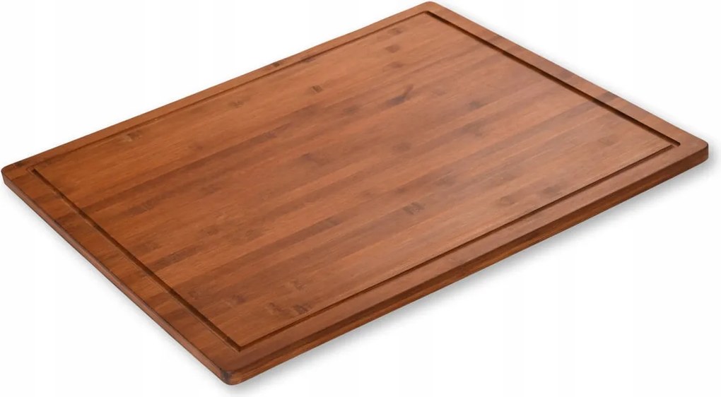 Konyhai Vágódeszka Asztali sötét bambusz Nagy 50 x 56 cm