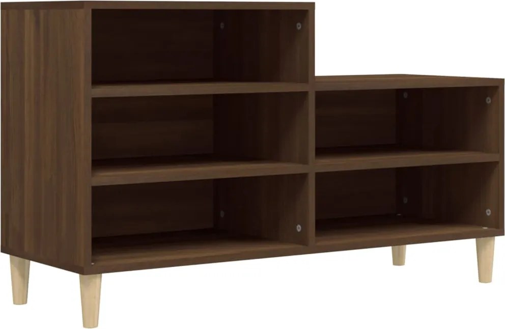 vidaXL barna tölgyszínű szerelt fa cipősszekrény 102x36x60 cm