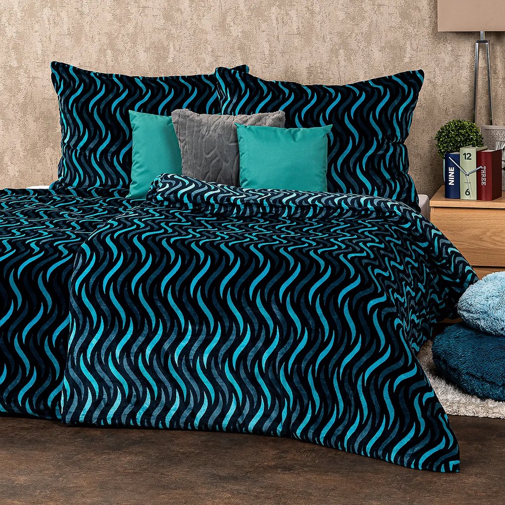 4Home Wave mikroflanel ágynemű, 140 x 220 cm, 70 x 90 cm