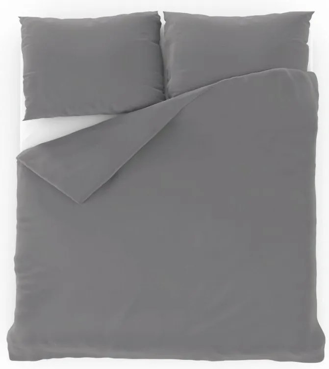 Kvalitex pamut ágynemű, világosszürke, 140 x 200 cm, 70 x 90 cm, 140 x 200 cm, 70 x 90 cm