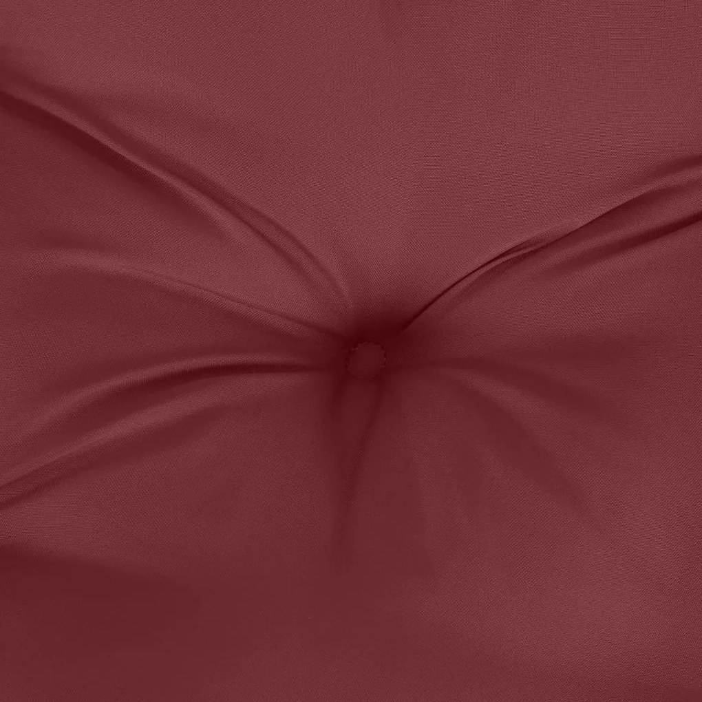 2 db melange bordó szövet kerti padpárna 100 x 50 x 7 cm