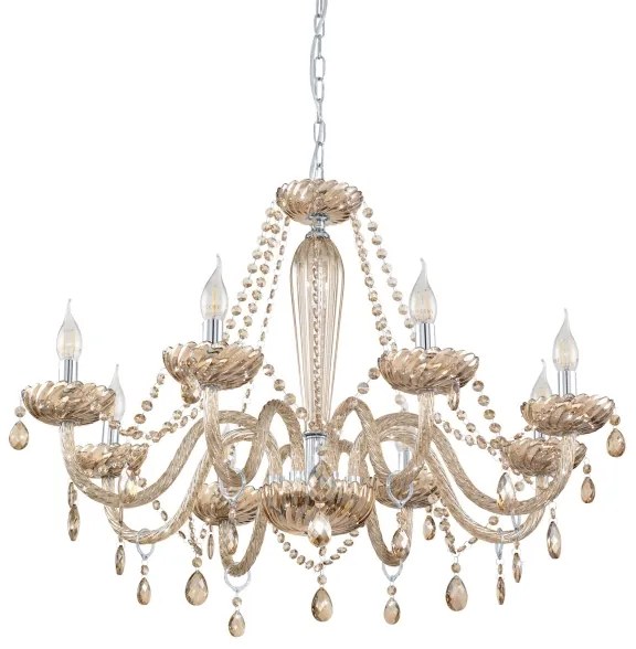 Eglo 39093 - Csillár BASILANO 8xE14/40W/230V