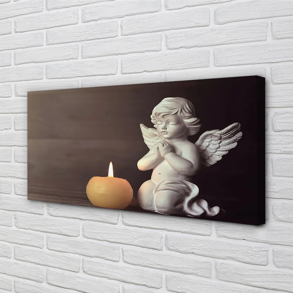 Canvas képek Ima angyal gyertya 100x50 cm