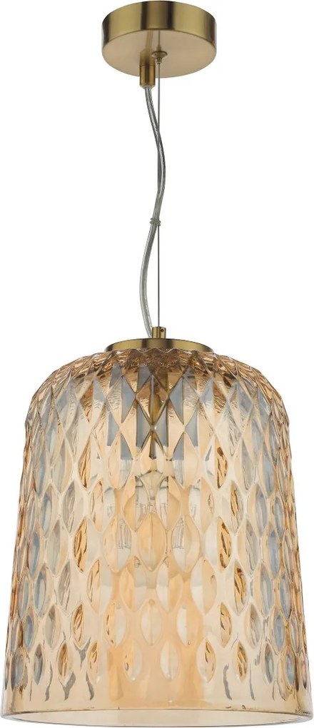 Dar Lighting modern függeszték varius borostyán sárgaréz darvar0120