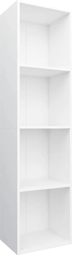 vidaXL fehér szerelt fa könyv-/TV-szekrény 36 x 30 x 143 cm