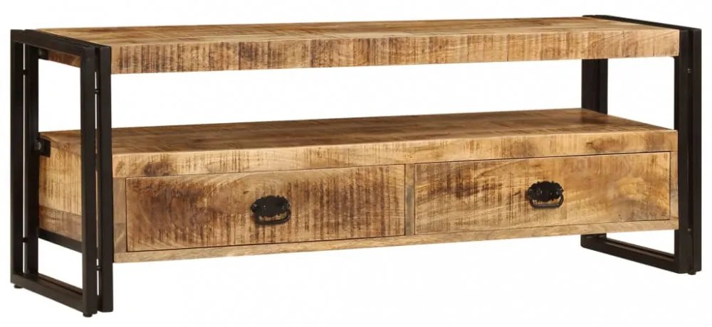 tömör mangófa TV-szekrény 120 x 35 x 45 cm