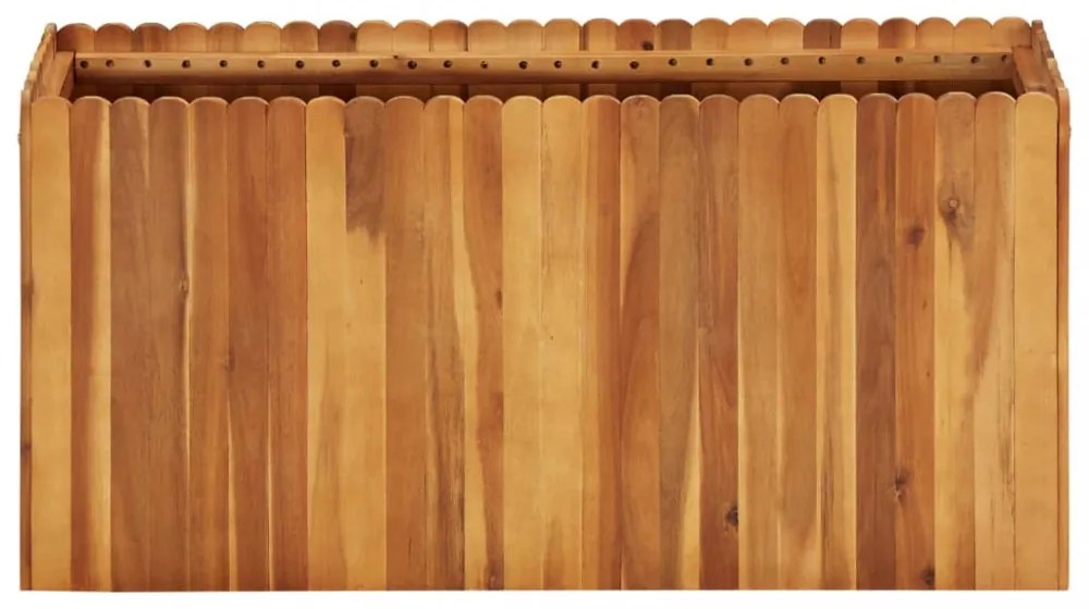 tömör akácfa kerti magaságyás 100 x 30 x 50 cm