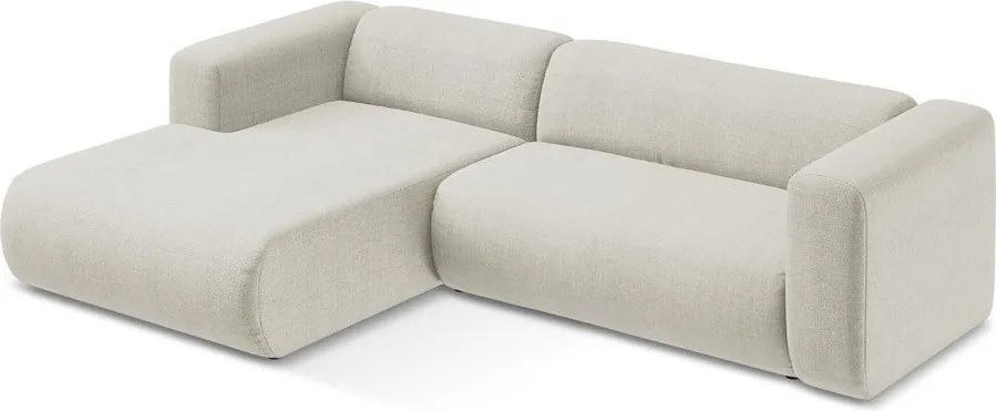 Bézs sarokkanapé (bal oldali-heverő résszel) Ekahi – Makamii