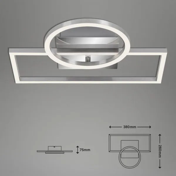Briloner - Frames LED 19W 230V dimmelhető mennyezeti lámpa