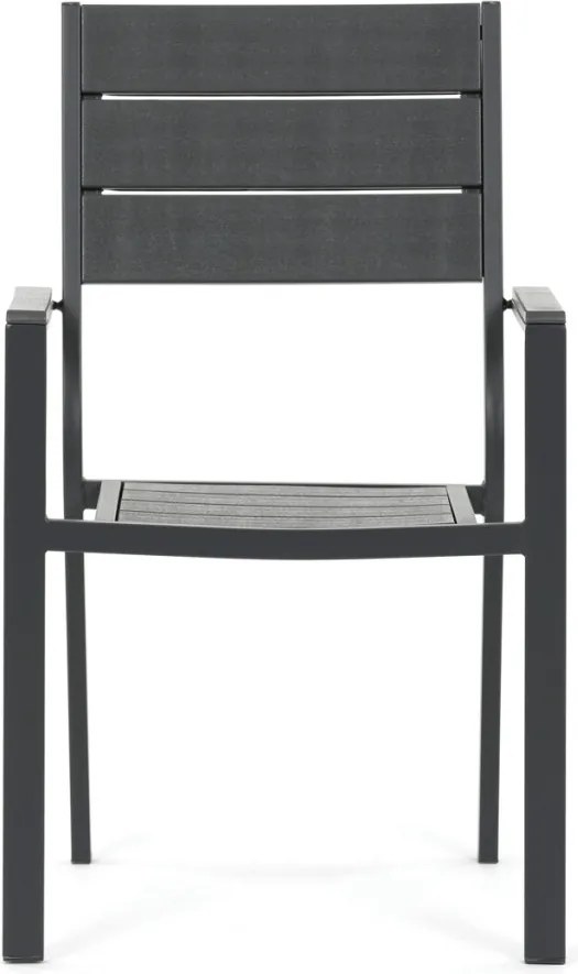 Kerti bútor garnitúra 156x78x74 cm, polywood, szürke, GREY
