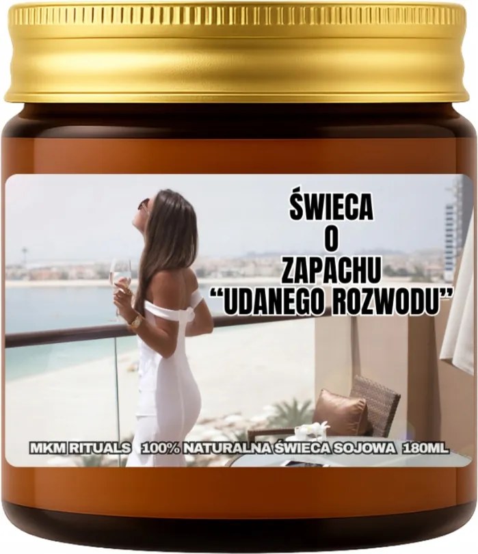 Szója illatgyertya 180 ml A sikeres válás illata