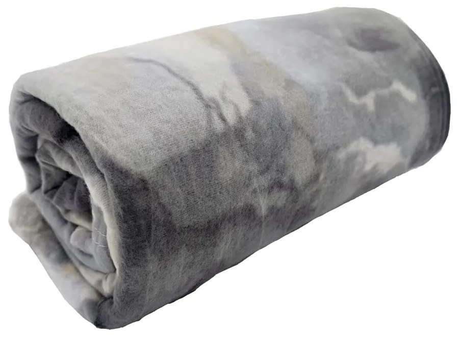 Szürke fleece takaró 150x200 cm Marble – JAHU collections
