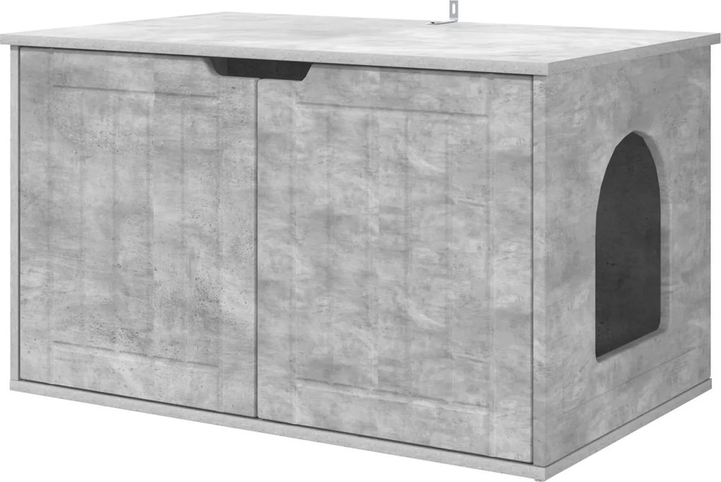 vidaXL Macska Ház Beton 85 x 55 x 50,5 cm Faanyag