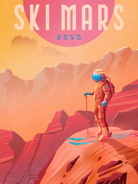 Illusztráció Ski Mars, Mark Harrison