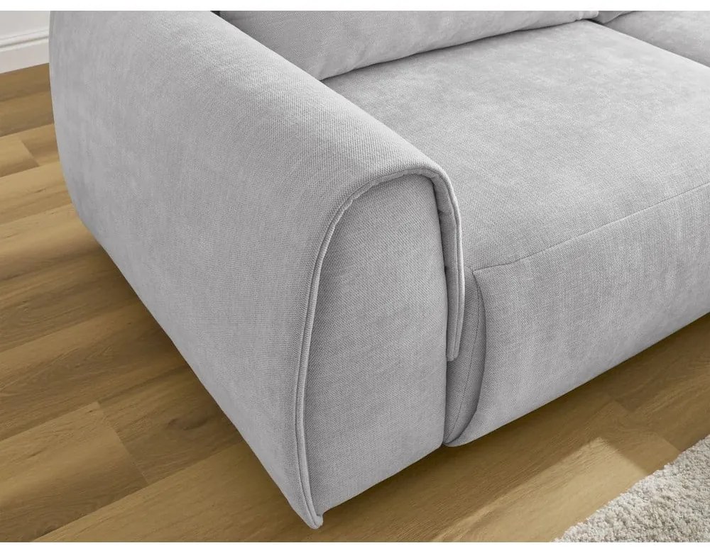 Világosszürke sarokkanapé Aden – Bobochic Paris