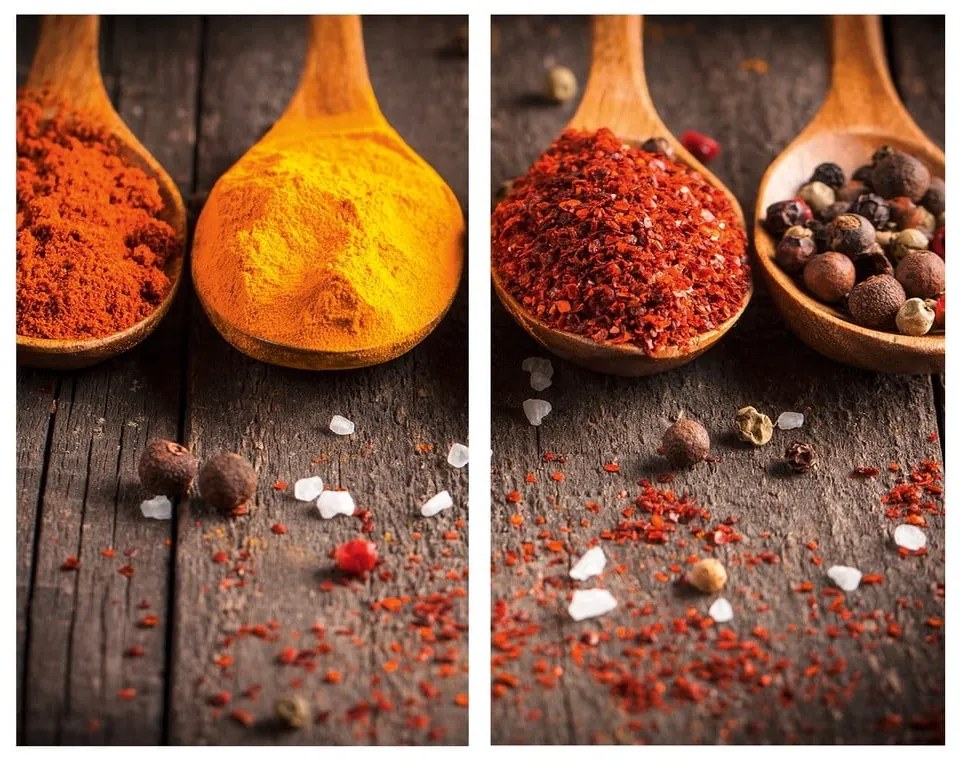 Edzett üveg tűzhely fedőlap szett 2 db-os 52x30 cm Curry – Allstar