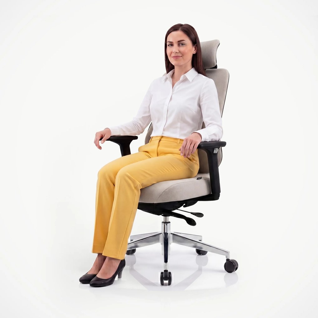 Ergonomikus irodai szék világos bézs AXIS
