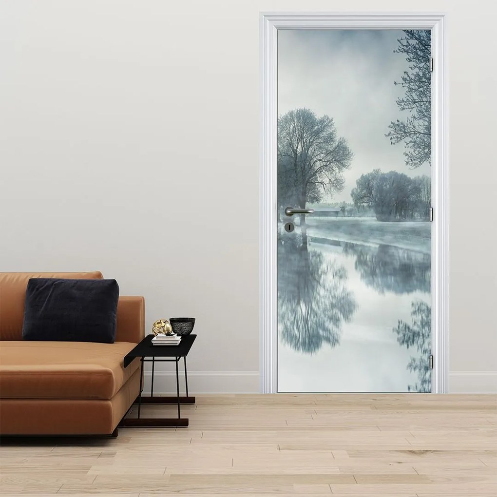 Fotótapéta ajtóra - Téli természet (95x205cm)