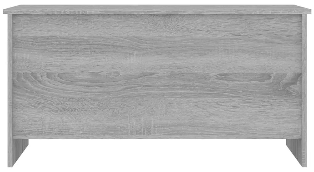 Szürke sonoma színű szerelt fa dohányzóasztal 102x55,5x52,5 cm