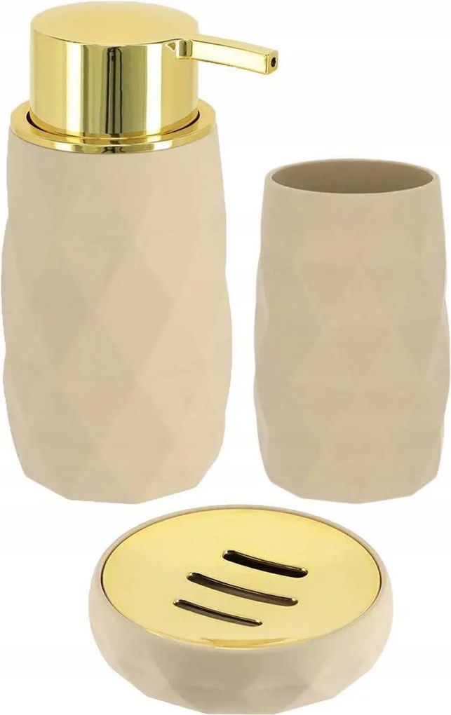 Diamond Dekoratív fürdőszoba szett 3az1ben Glamour Wc