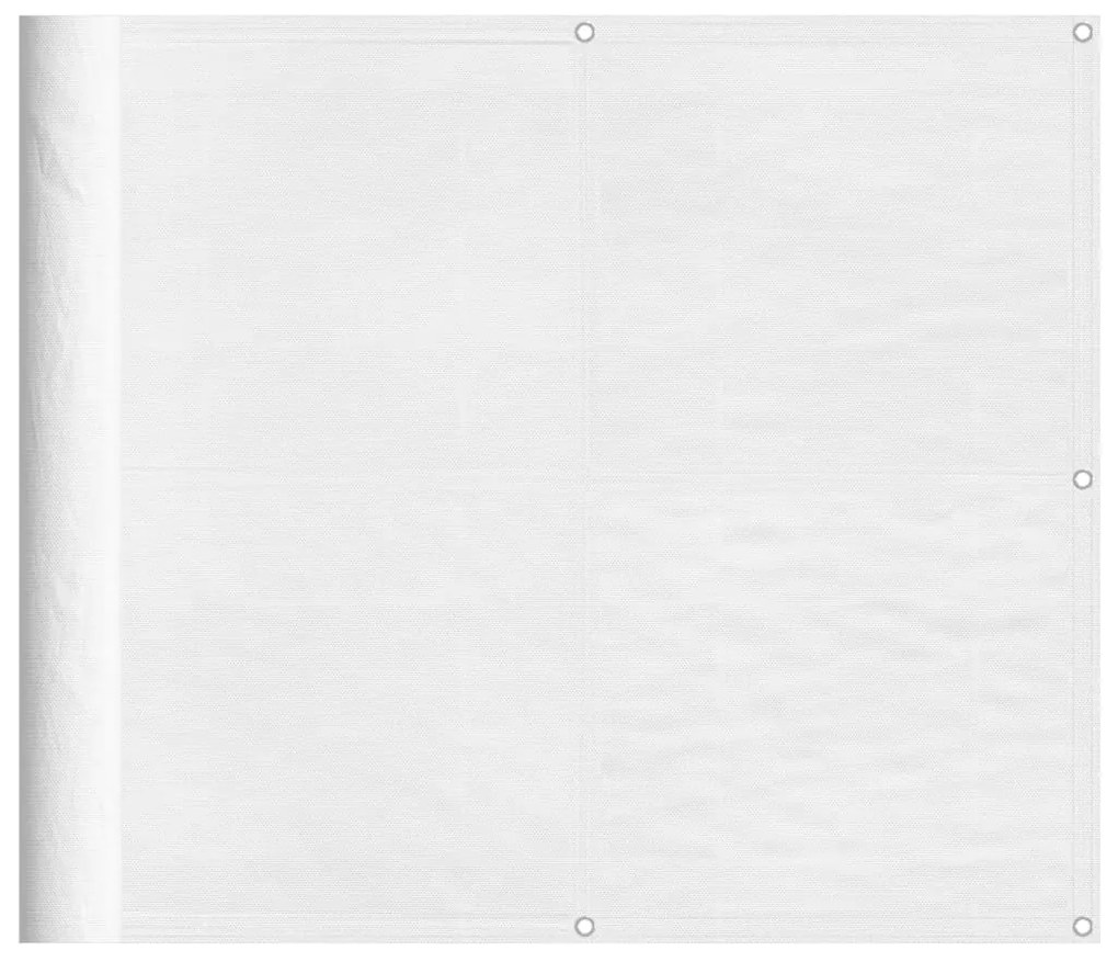 fehér 100% oxford poliészter erkélyparaván 90 x 700 cm