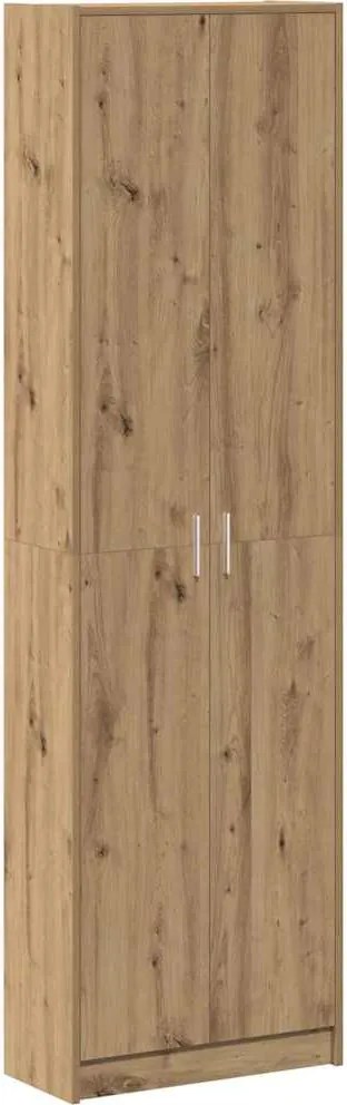 vidaXL Ruhásszekrény polcokkal Artisan tölgy 55 x 25 x 189 cm Faanyag