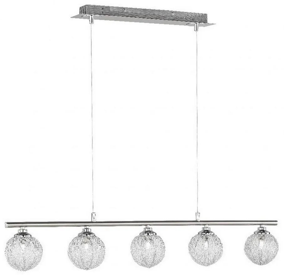 Paul Neuhaus 2790-55 - Csillár zsinóron WOMBLE 5xG9/28W/230V