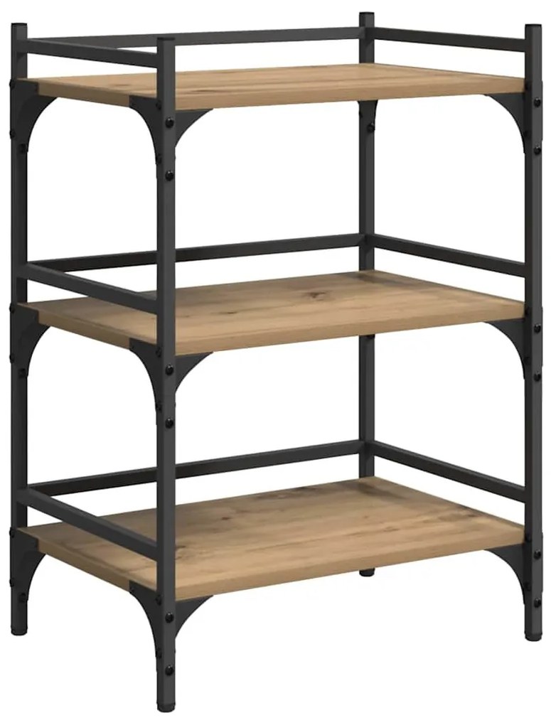 vidaXL Konyhai kocsi Artisan tölgy 50 x 35 x 75.5 cm Faanyag