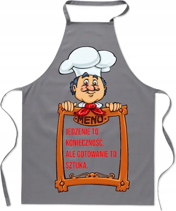 Konyhai kötény Az étel művészet – Idézet