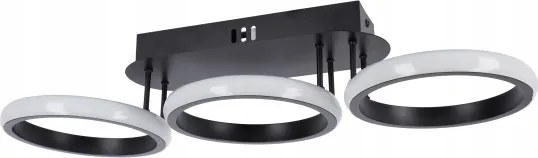 LED dimmelhető mennyezeti lámpa LED/30W/230V 3000-6500K fekete Wi-Fi Tuya + távirányító