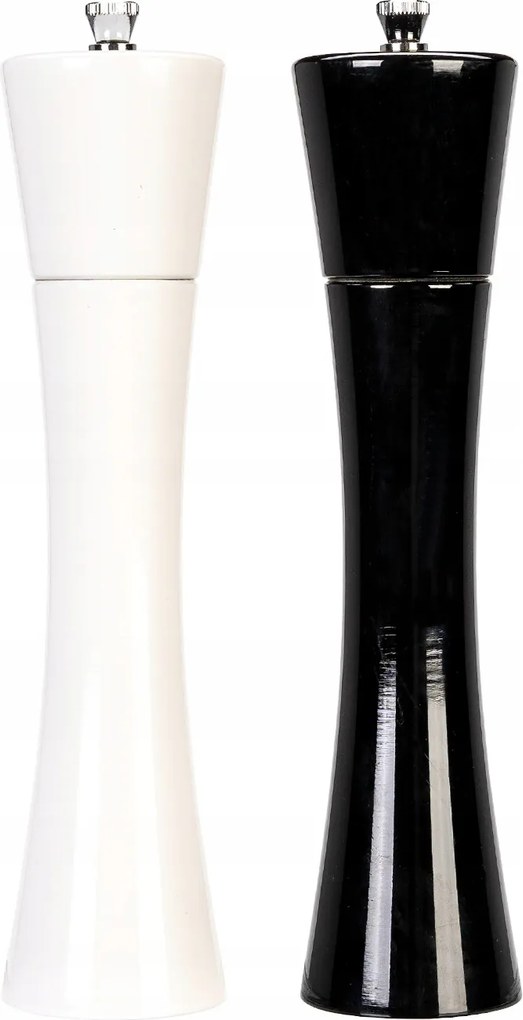 2 db Fából Készült Kézi Daráló 24CM Só Borshoz