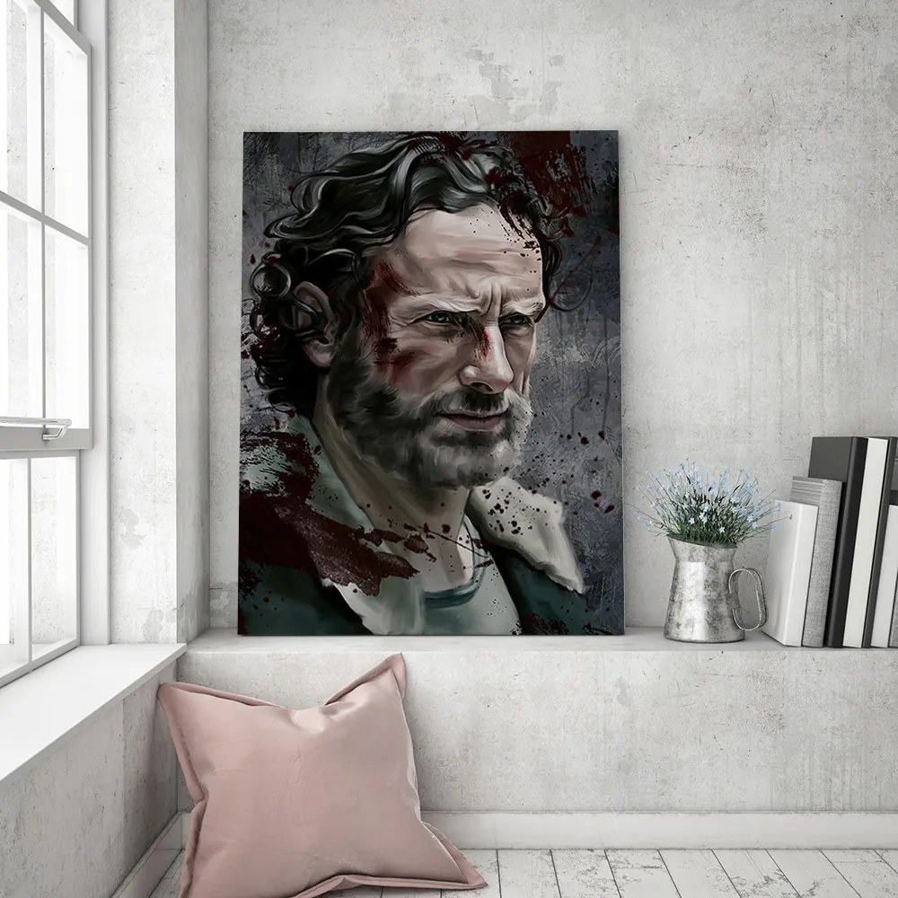 Gario Vászonkép The Walking Dead, Rick Grimes portréja - Dmitry Belov Méret: 60 x 90 cm