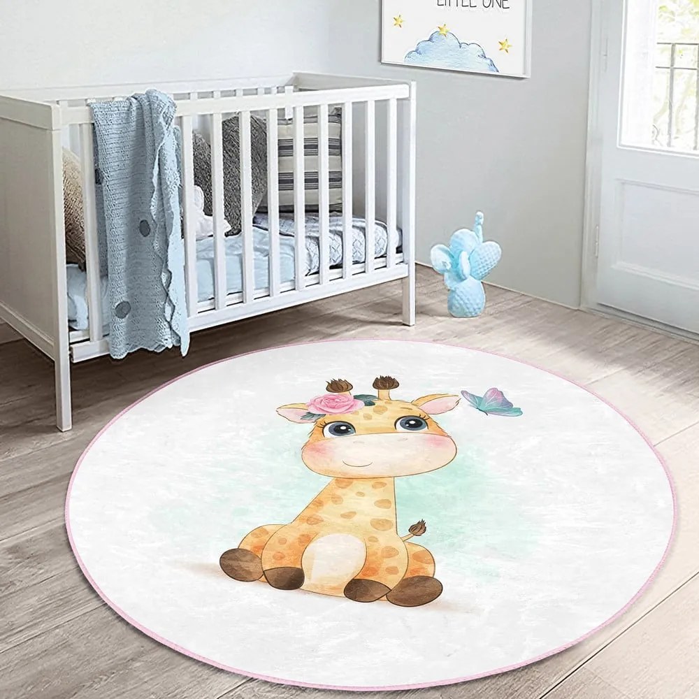 Fehér gyerek szőnyeg ø 120 cm Comfort – Mila Home