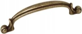 Bútorfogantyú Arte 2210130Z.FL 130x15>96 mm régi sárgaréz