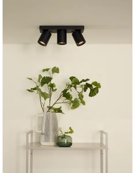 Lucide 09929/15/30 - LED Dimmelhető spotlámpa NIGEL 3xGU10/5W/230V fekete