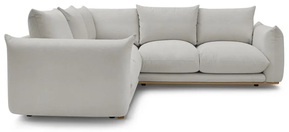 Világosszürke sarokkanapé Ernest – Bobochic Paris