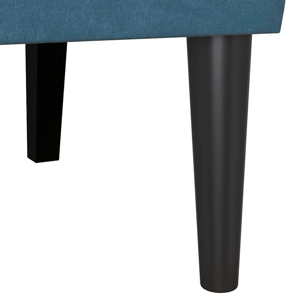 Chesterfield Pad Kék 112 x 65,5 x 75 cm Bársony