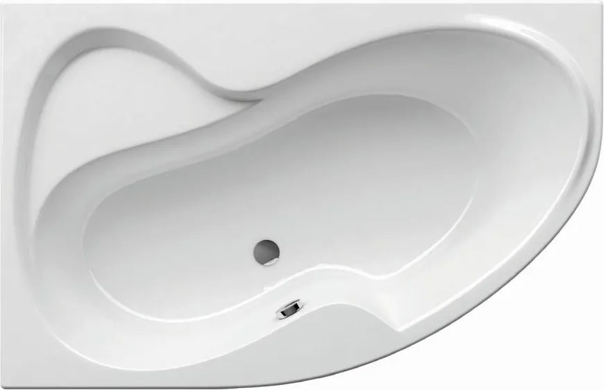 Ravak CM21000000 - ROSA sarokkád 160x105 cm, akril, fehér