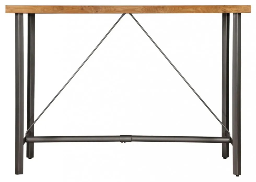 újrahasznosított tömör tíkfa bárasztal 150 x 70 x 106 cm