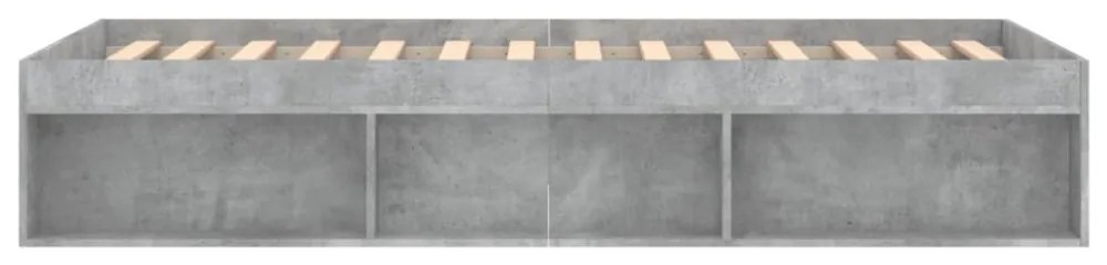 betonszürke ágykeret 90 x 190 cm