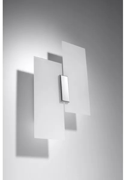 Sollux SL.0197 - Fali lámpa FABIANO 2xE27/60W/230V fehér/króm