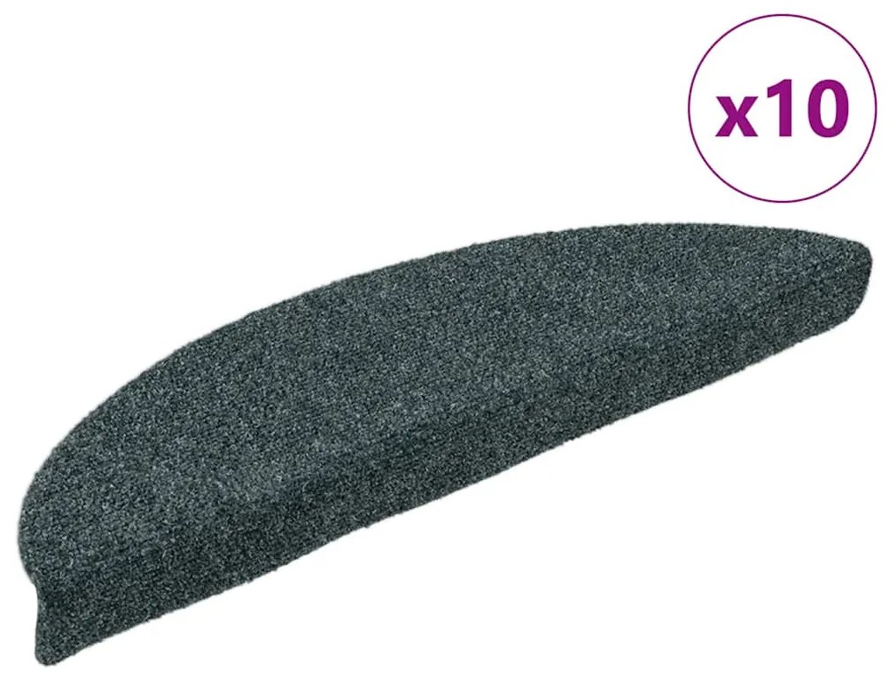 10 db zöld tűlyukasztott öntapadó lépcsőszőnyeg 56 x 17 x 3 cm