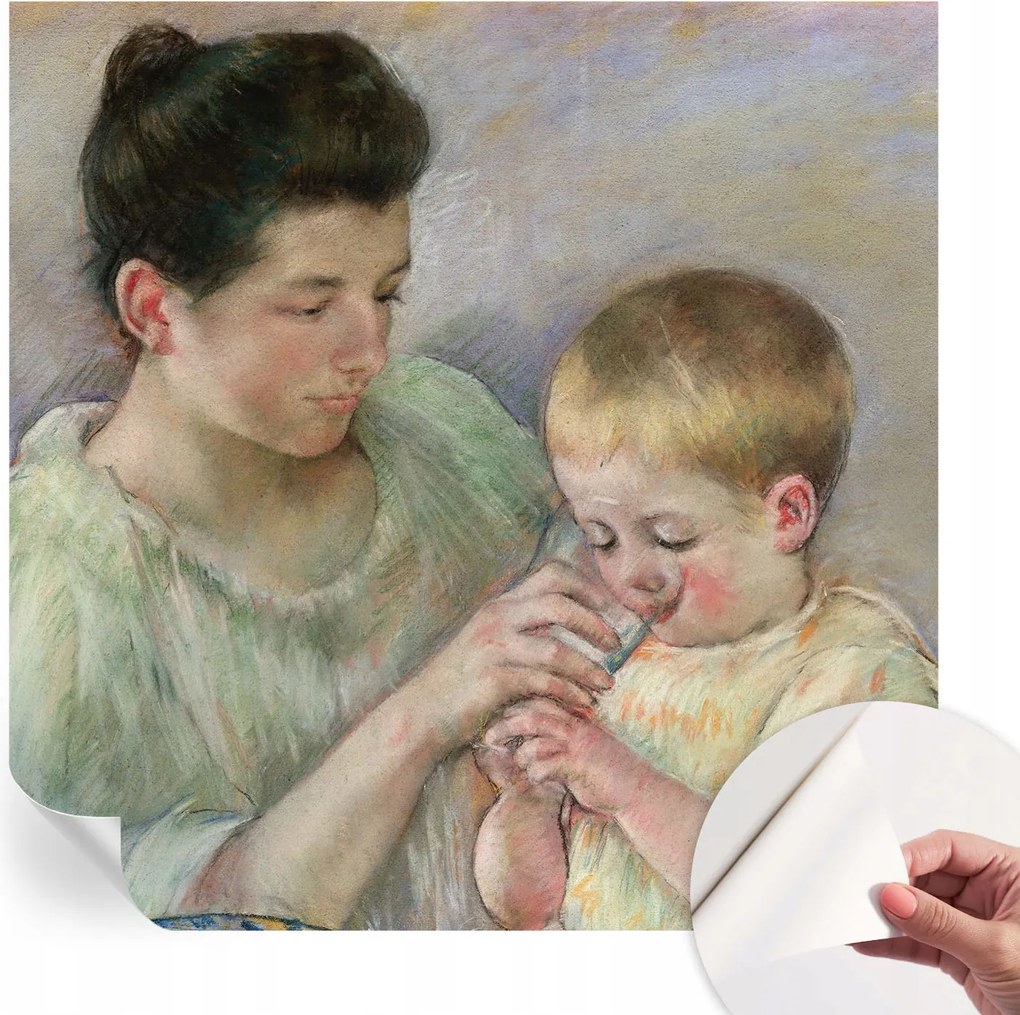 Dekoratív öntapadós fotótapéta az irodába Szülői gondoskodás 250x250