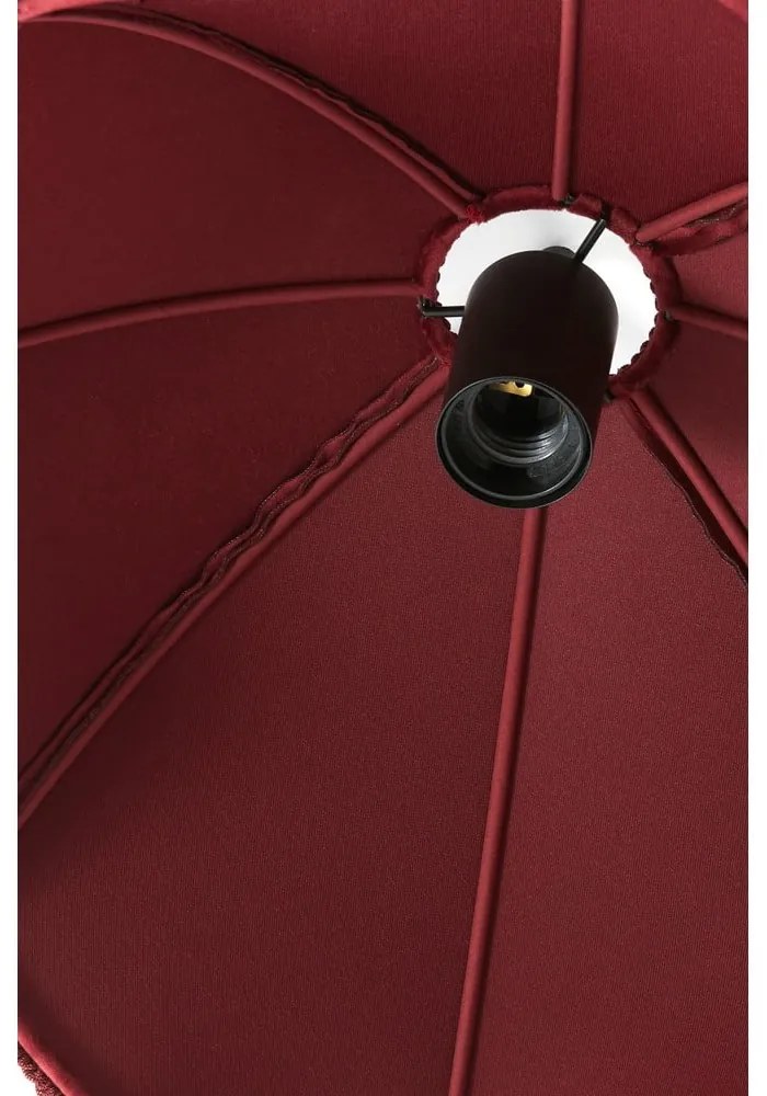 Borvörös függőlámpa textil búrával ø 40 cm Malacia – Light &amp; Living