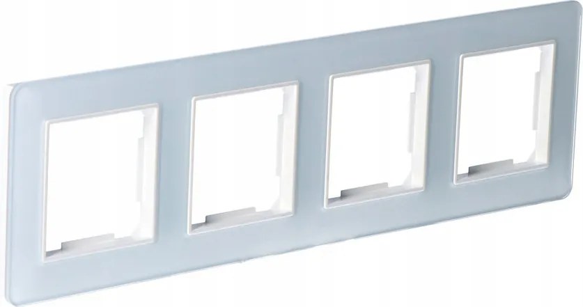 Négyszögletes keret, üveg, fehér, Onnline