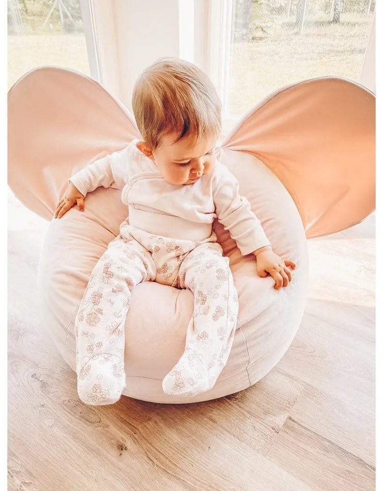 Világos rózsaszín gyerek babzsák Ears – The Brooklyn Kids