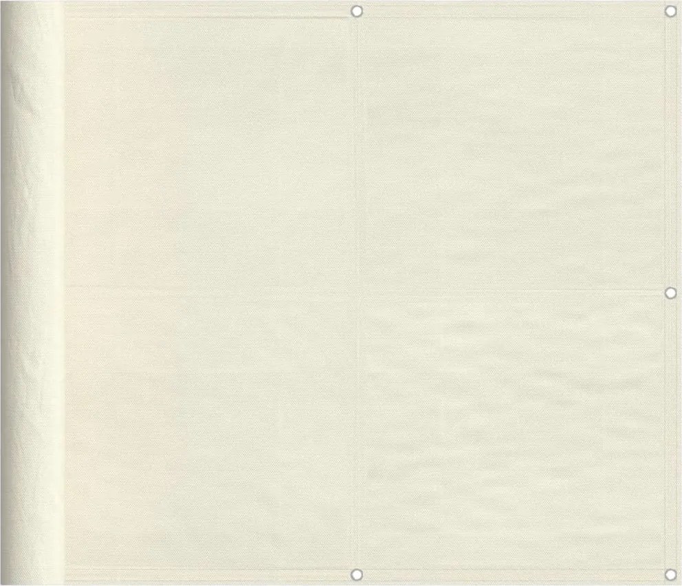 vidaXL krémszínű erkélyparaván 100% oxford poliészter 90 x 800 cm