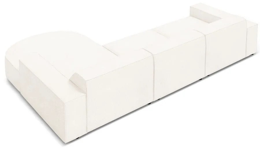 Bézs buklé szövet sarokkanapé (jobb oldali) Jodie – Micadoni Home