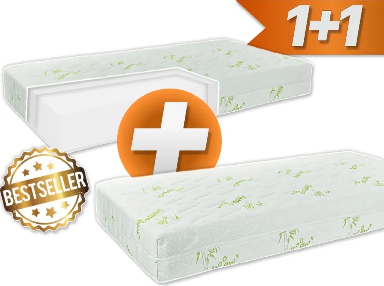 EMI Comfort Bamboo matrac 90x200 cm, 1+1 INGYEN